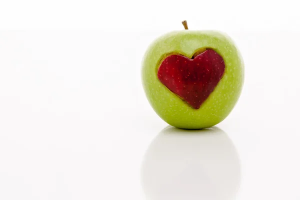 Καρδιά μήλα — Φωτογραφία Αρχείου