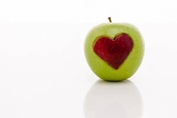 심장 사과 — 스톡 사진