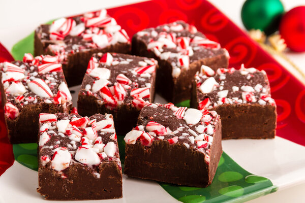 Candy Cane Fudge