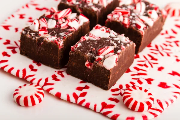 Candy Cane Fudge — Stock Photo, Image