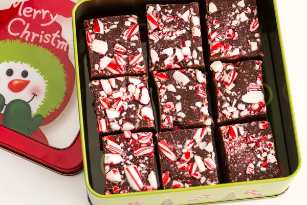 Candy Cane Fudge — Stock Photo, Image