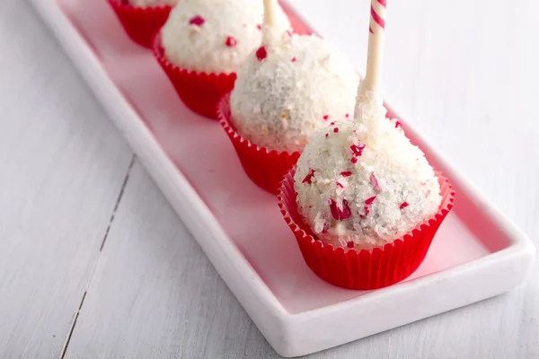 Brownie Pepper Mint Cake Pops — Stockfoto