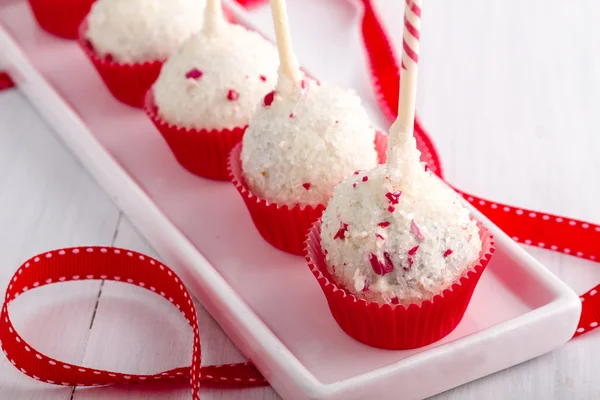 Brownie pepparmynta cake pops — Stockfoto