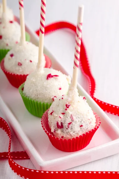 Brownie Pepper Mint Cake Pops — Stockfoto