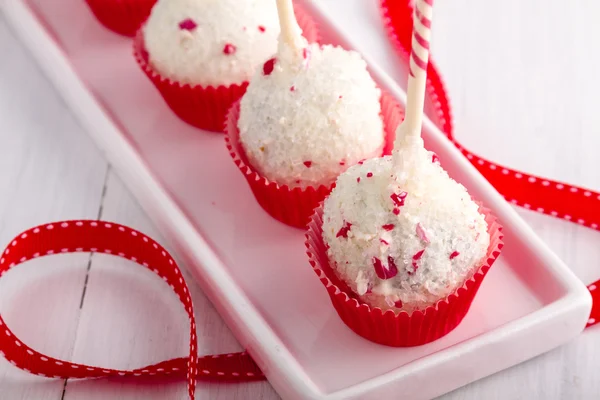 Brownie Peppermint Cake Pops — Stock Photo, Image