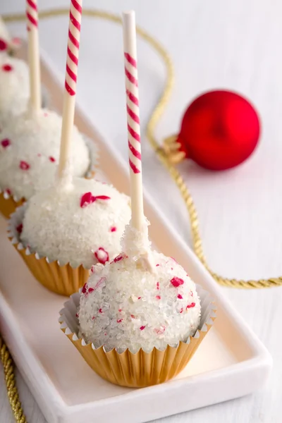Brownie Peppermint Cake Pops — Stock Photo, Image