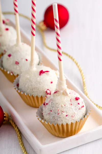 Brownie Peppermint Cake Pops — Stock Photo, Image