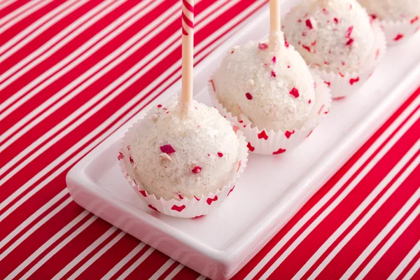 Brownie pepparmynta cake pops — Stockfoto