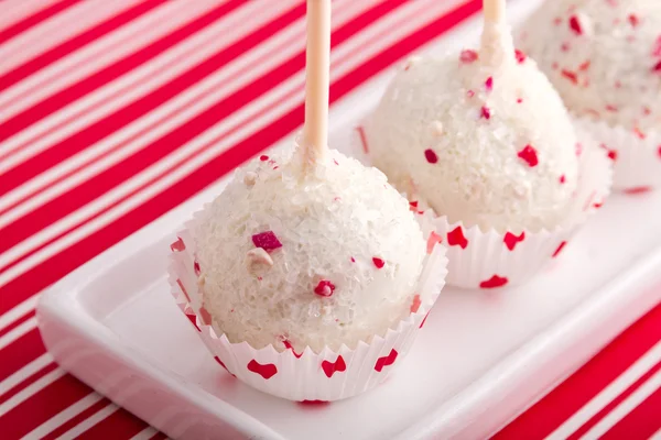 Brownie Peppermint Cake Pops — Stock Photo, Image