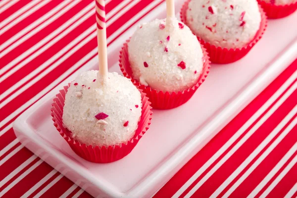 Brownie pepparmynta cake pops — Stockfoto