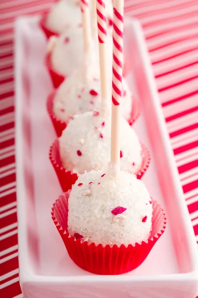 Brownie Peppermint Cake Pops — Stock Photo, Image