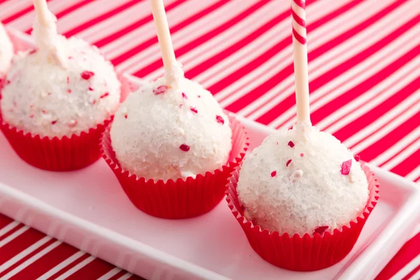 Brownie Peppermint Cake Pops — Stock Photo, Image