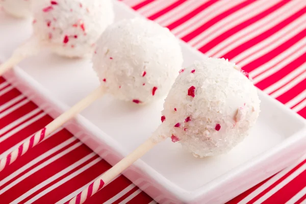 Brownie Peppermint Cake Pops — Stock Photo, Image