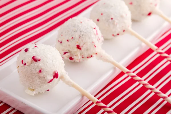 Brownie pepparmynta cake pops — Stockfoto