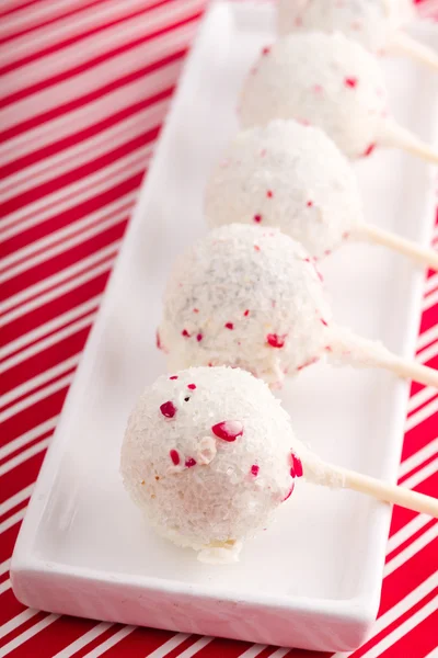 Brownie Peppermint Cake Pops — Stock Photo, Image