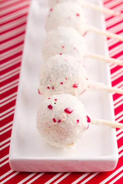 Brownie Peppermint Cake Pops — Stock Photo, Image