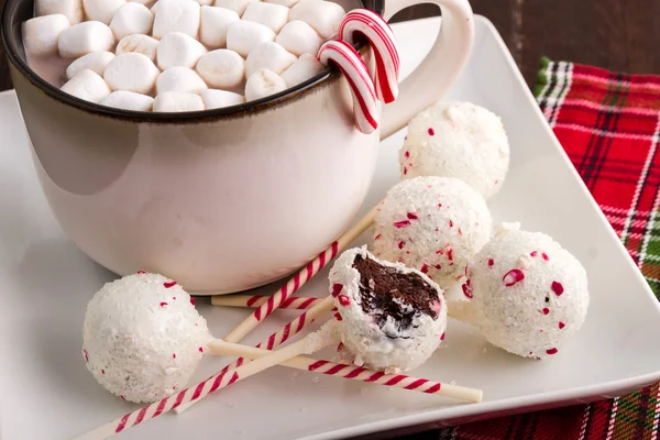 Brownie menta cake pops — Foto de Stock