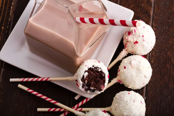 Brownie Peppermint Cake Pops