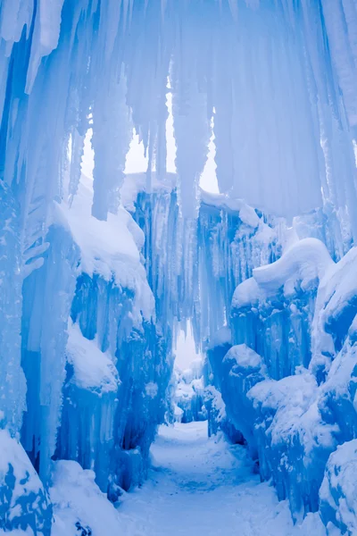 Ice Castles icicles and ice formations — Stock Photo, Image