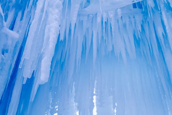 Ice Castles icicles and ice formations — Stock Photo, Image