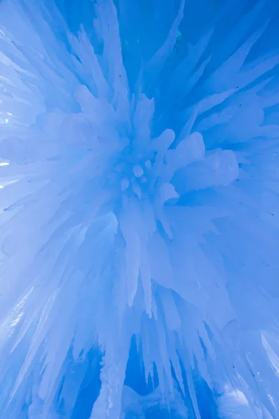 Ice Castles icicles and ice formations — Stock Photo, Image