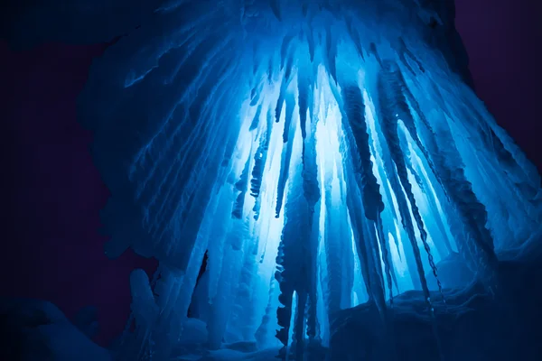 Ice Castles icicles and ice formations — Stock Photo, Image