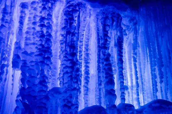 Ice Castles icicles and ice formations — Stock Photo, Image