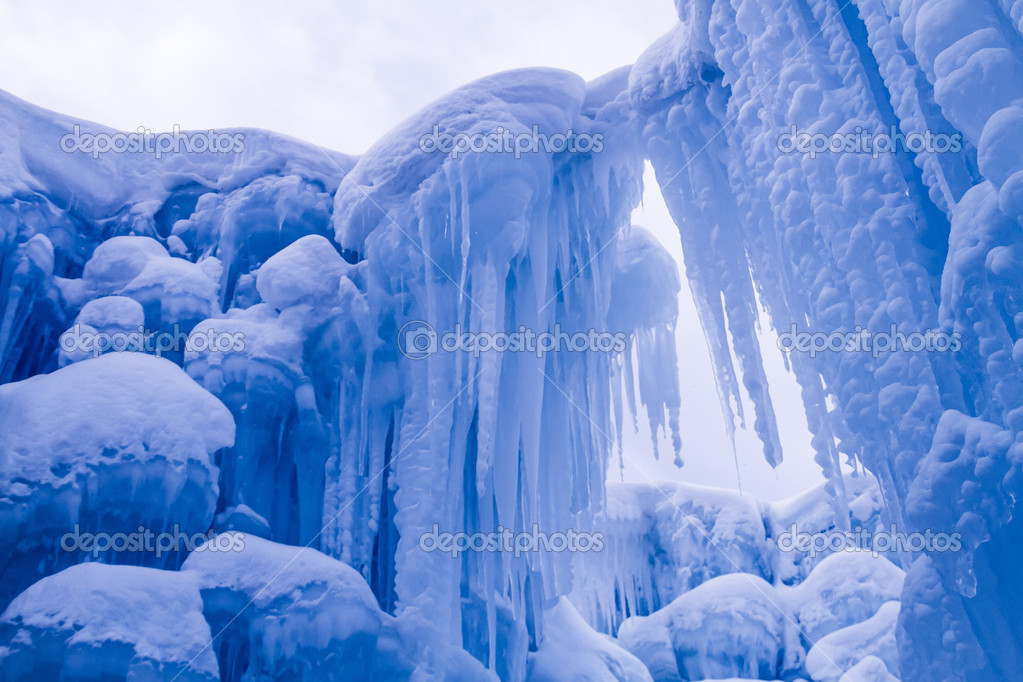 Ice Castles icicles and ice formations — Stock Photo © TeriVirbickis