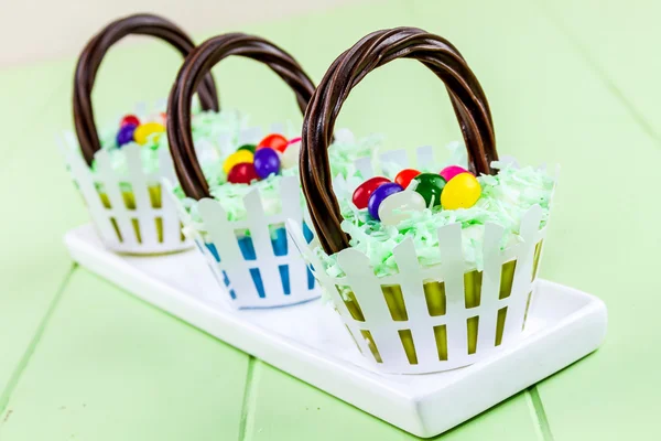 Easter Basket Cupcakes — Stockfoto