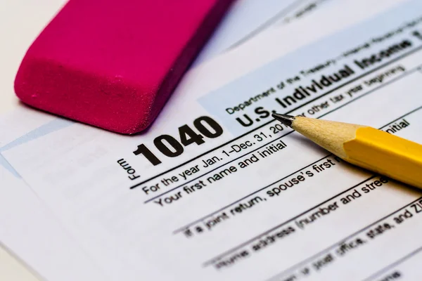 Filing Taxes and Tax Forms — Stock Photo, Image