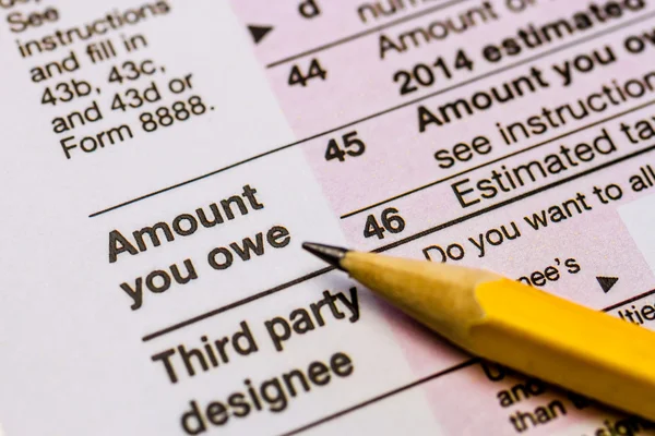 Filing Taxes and Tax Forms — Stock Photo, Image