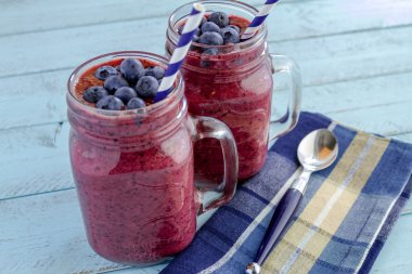 yaban mersini ve blackberry smoothie Shake