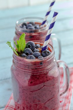 yaban mersini ve blackberry smoothie Shake