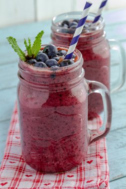 yaban mersini ve blackberry smoothie Shake