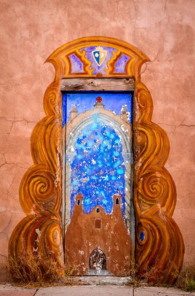 Portes colorées de Santa Fe, NM — Photo