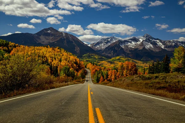 Szenische Herbstfahrt Den San Juan Mountains Von Colorado Der Nähe — Stockfoto