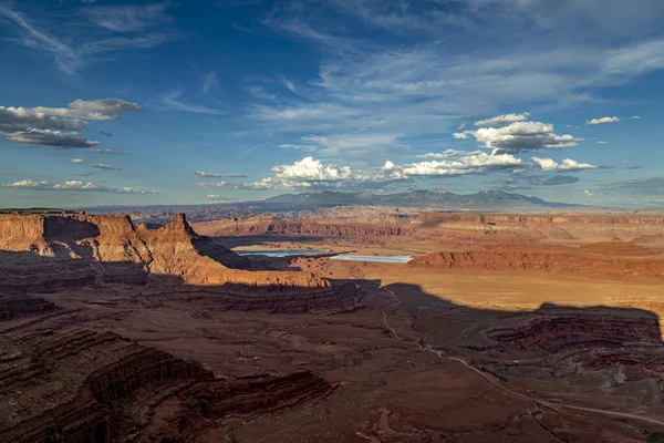Dödshäst Point Utsikt Utah Ser Österut Mot Moab Vid Solnedgången — Stockfoto