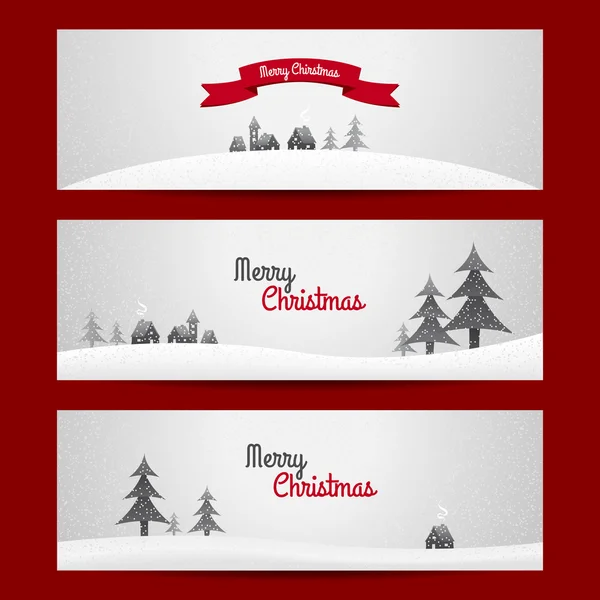 Kerstmis banners — Stockvector