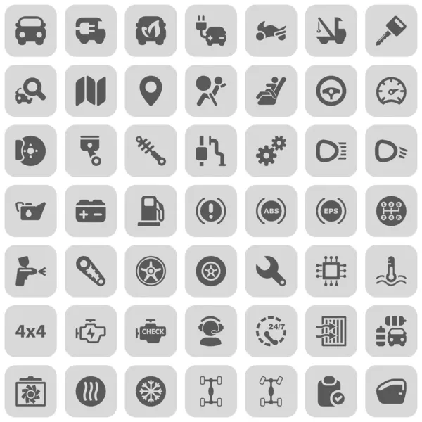 Iconset bil — Stock vektor