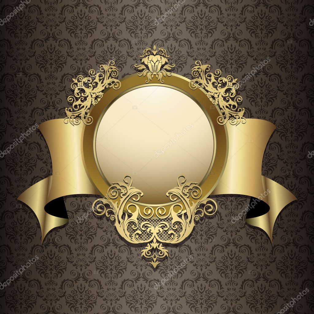 Floral background & vintage label Stock Vector by ©art_co 33751923