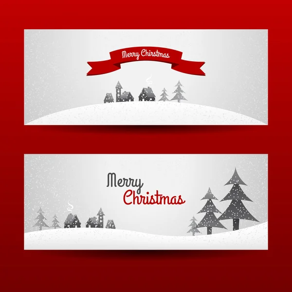 Two christmas banners Royalty Free Stock Vectors