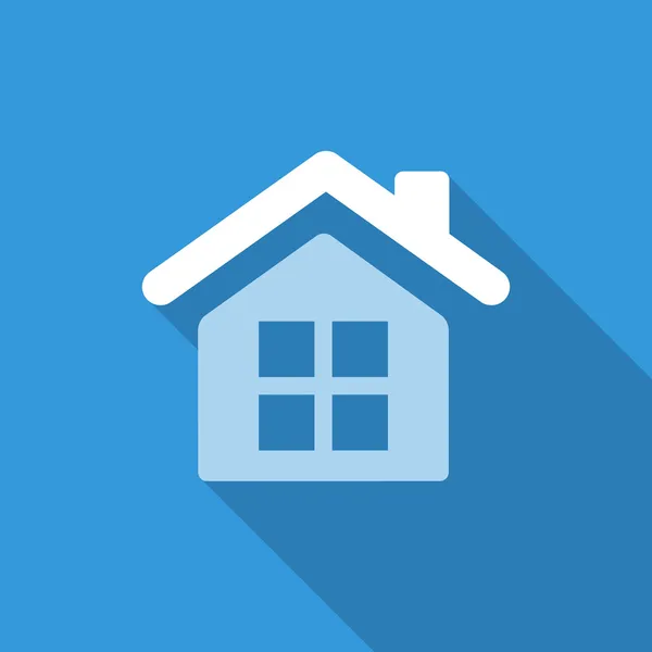 Plano casa icono fondo — Vector de stock