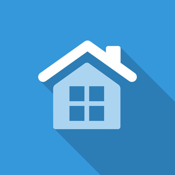 flat house icon background