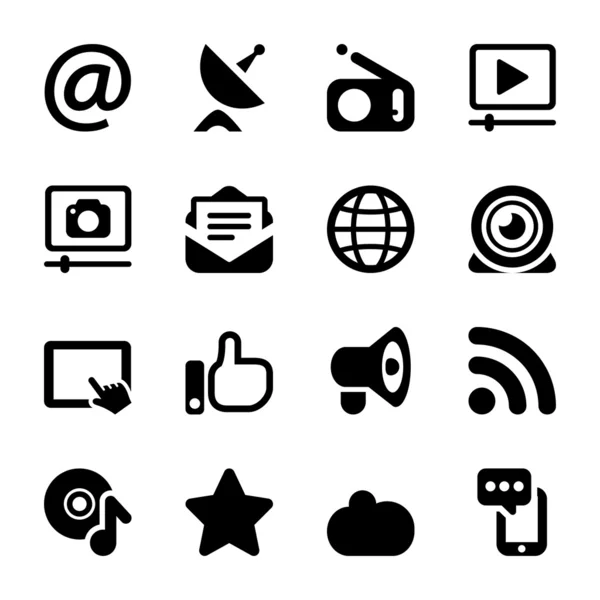 Mediów iconset 2 — Wektor stockowy