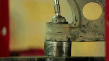 Atölye sessiz blok baskı. yakın çekim