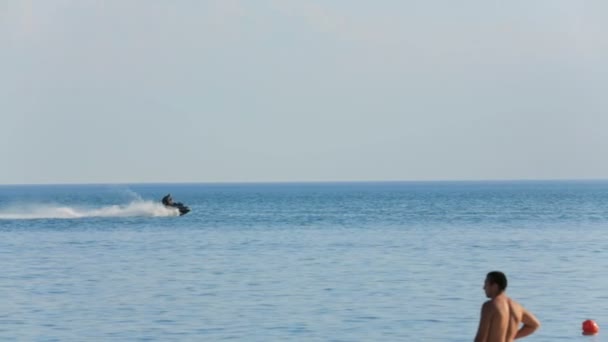 Jetbike en el mar — Vídeo de stock