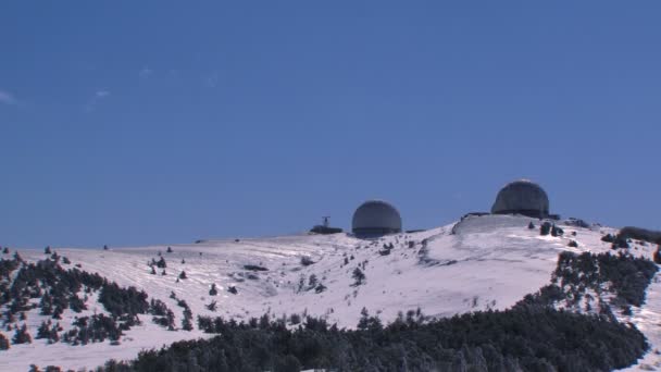 Tempo lapse neve montagne paesaggio — Video Stock