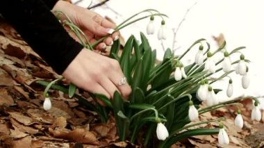 İlk Bahar çiçek kız