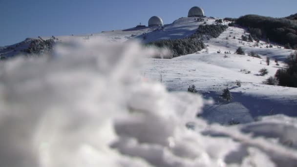 Montanhas nevadas paisagem — Vídeo de Stock