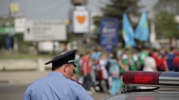 Feux de voiture de police — Video